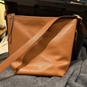 Coach Tan Leather Shoulder Bag